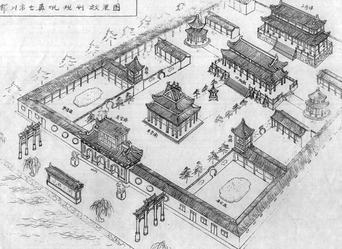 傳統寺廟規劃設計及寺院圖紙分析  第9張